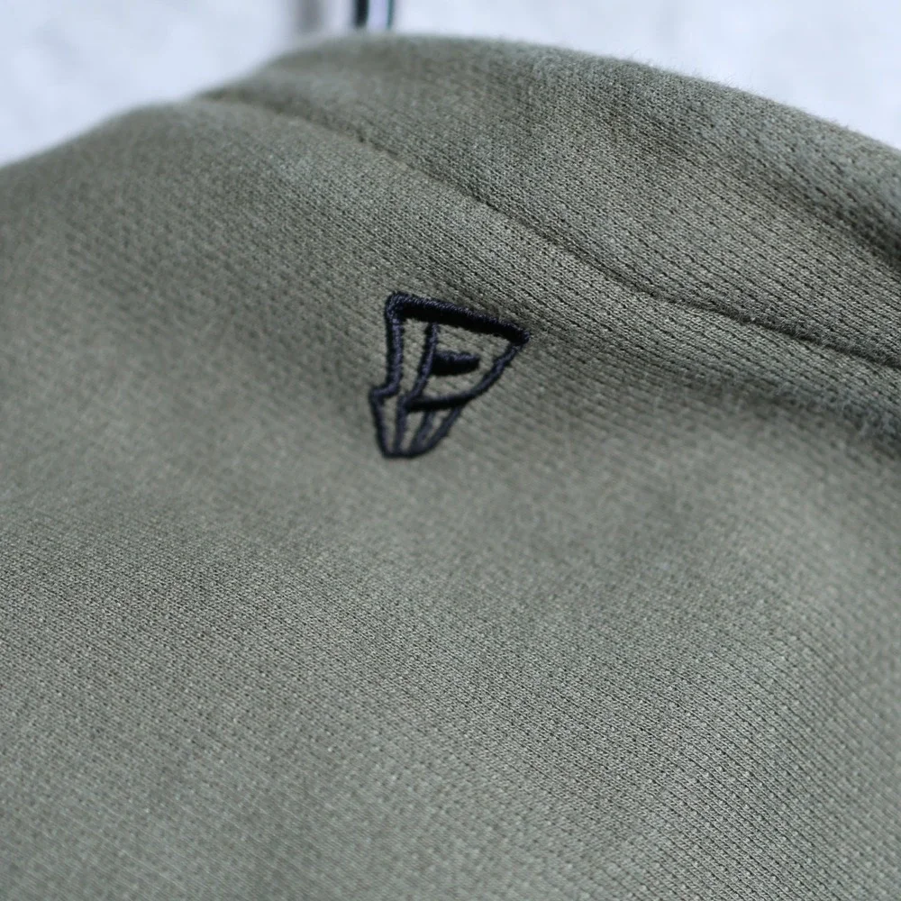 New Era Hoodie Mens Medium Forest Green Baseball Graphic Kangaroo Pocket Western